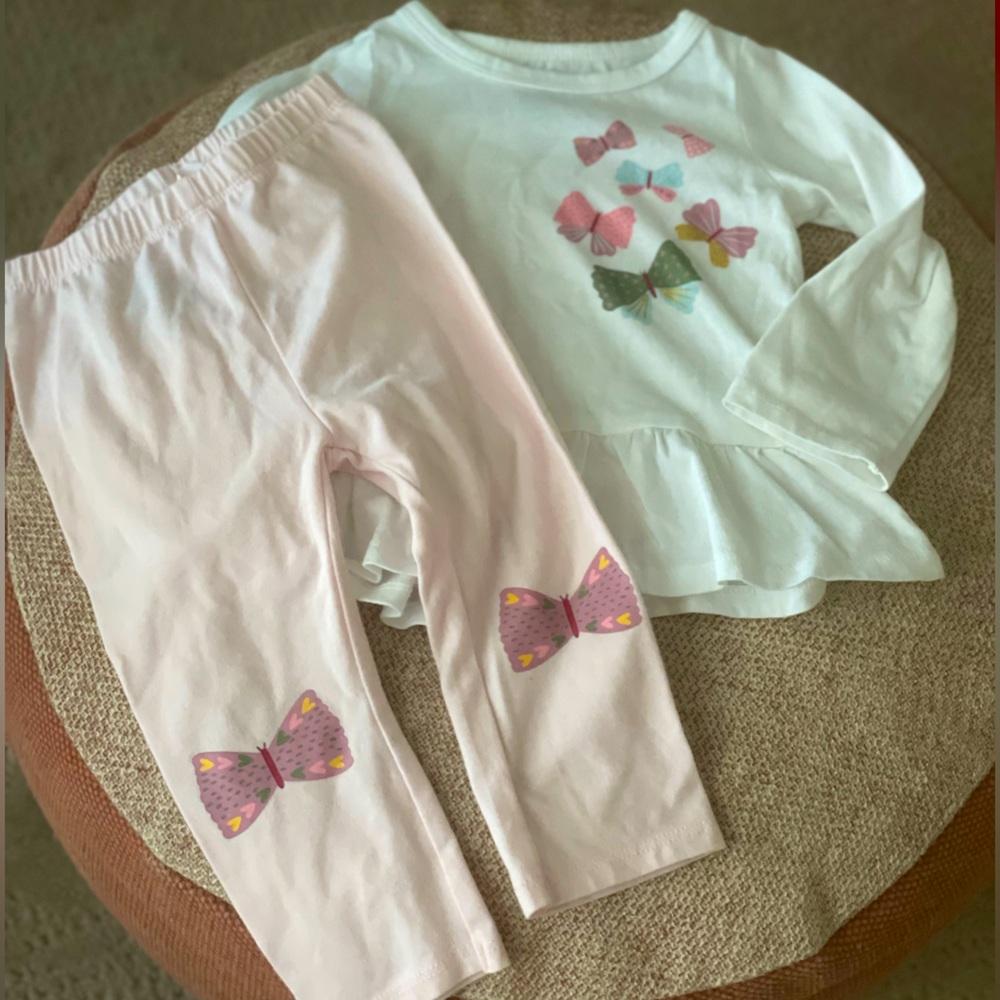 Butterfly shirt and pants 12 months